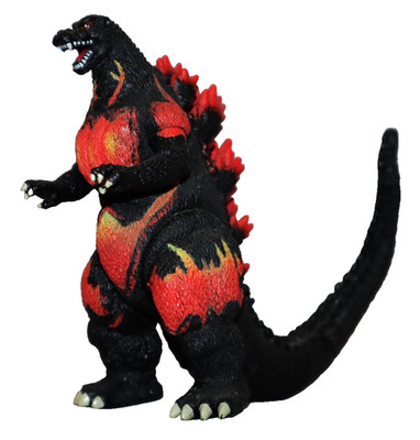 BURNING GODZILLA 1995 BANDAI 6'' FIGURE VTG 2002 CREATION VERSION MONSTER TOY