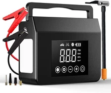 Hieha Jump Starter with Air Compressor, 4000A 12V Car Battery Booster 150PSI (Al