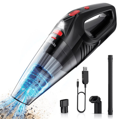 Handheld Vacuum Cordless, 6KPA Powerful Cyclonic Suction Vacuum Cleaner, Car Vac