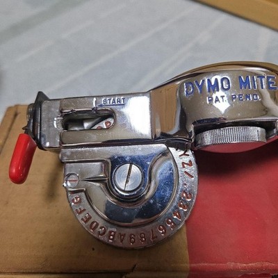 Dymo M-2C Manual Label Maker Embossing Tape Writer Vintage Japan