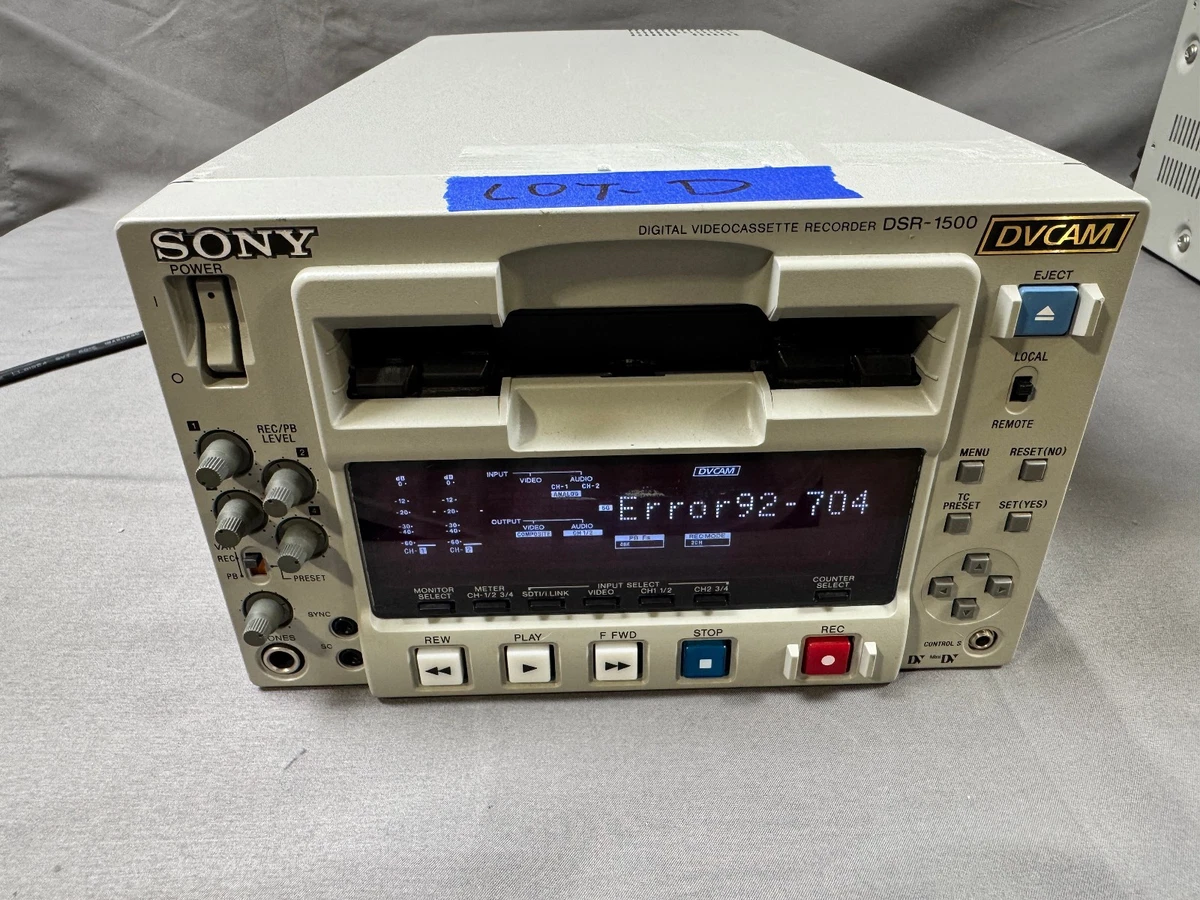 Sony DSR DV: DVCAM Video Recorders & Players for sale | eBay