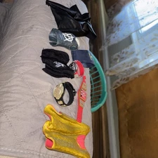 Wwe Action Figure Accessories Lot Belts Cloths #tay