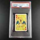 PSA 9 Charizard King of Hearts Graded Pokemon Mini Bicycle Card