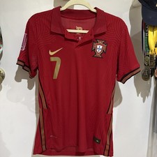 PORTUGAL NATIONAL TEAM 2020 2021 HOME FOOTBALL SHIRT JERSEY #7 RONALDO SIZE S