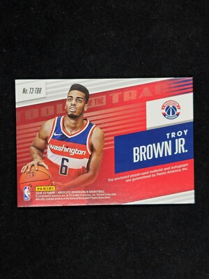 NBA トロイブラウン Troy Brown Jr. Gold Auto RC 2018-19 Absolute Memorabilia /25 Troy Brown Jr Rookie Auto RC 3
