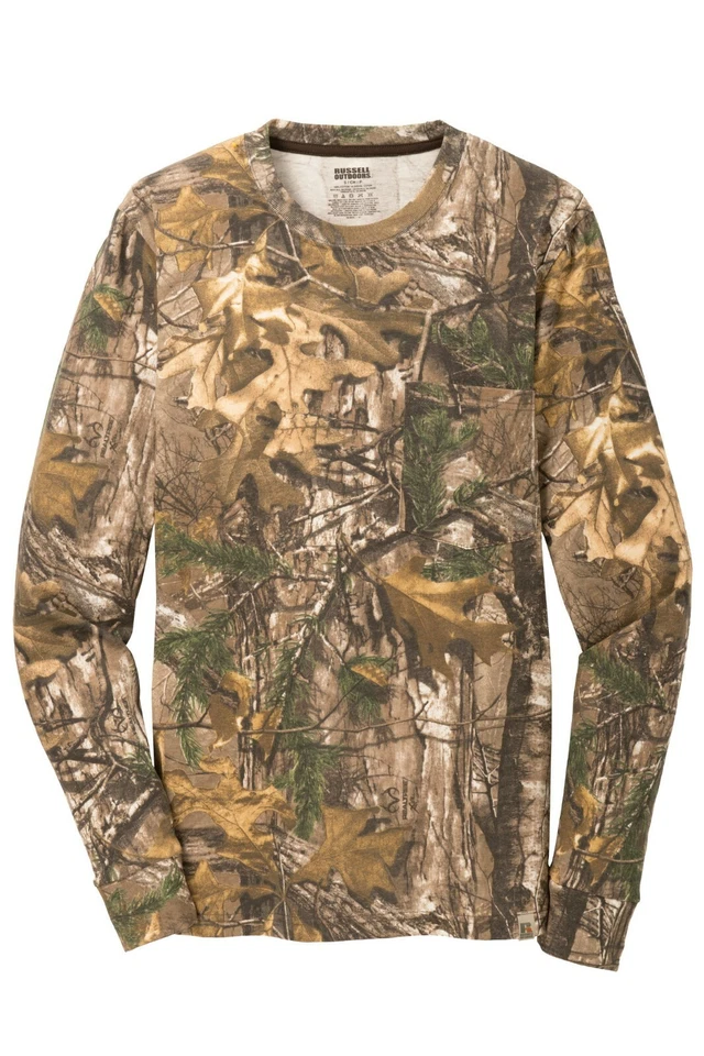 Russell Outdoors Realtree Xtra Camo Sport Long Sleeve T Shirt Size S-3XL S020R - Image 2 of 2