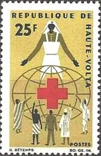 Timbre Croix rouge Haute Volta 159 ** (74374FF)