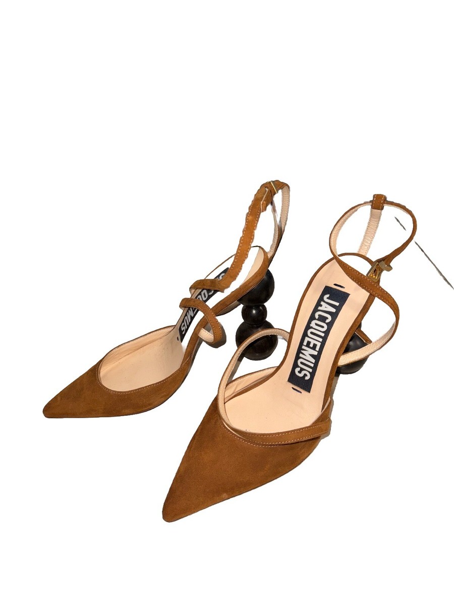 Jacquemus Wooden Heels Suede Shoes Sz36 | eBay