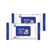 ANAKKU BABY WIPES 80SX2 FREE SHIPPING WORLD WIDE