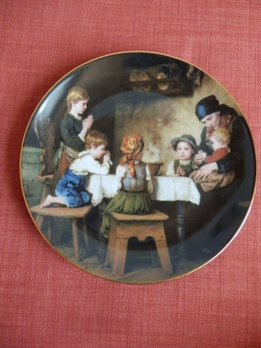 "Das Tischgebet" von Defregger, Sammelteller aus limitierter Auflage! - Bild 1 von 2