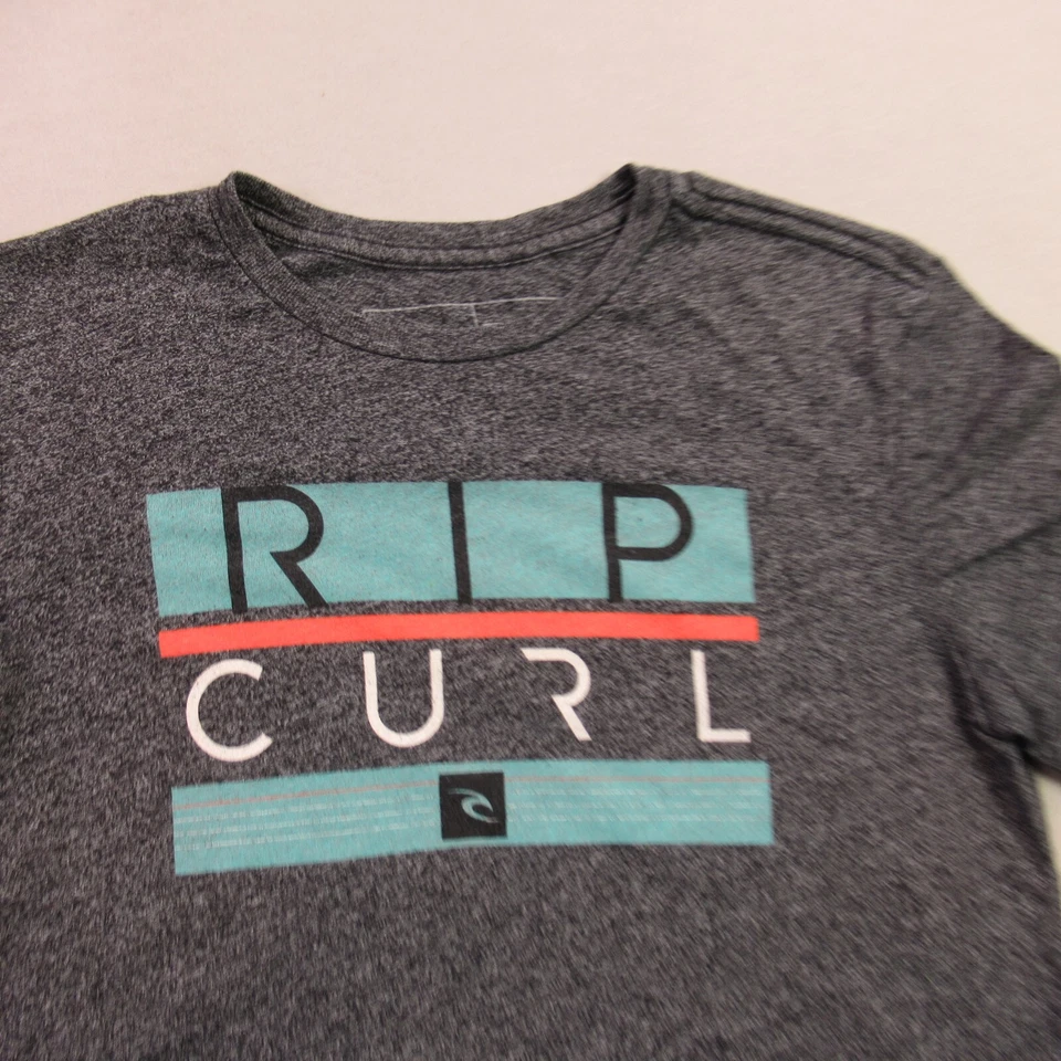 Camisa Rip Curl Niños Grande Manga Corta Informal Cuello Redondo Exterior Ligera Gris Foto 2 de 4