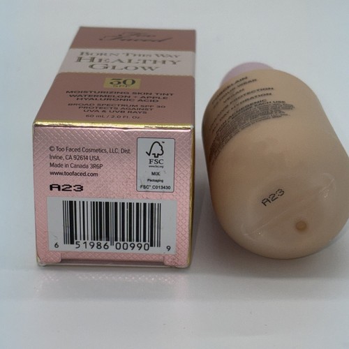 Too Faced Born This Way Healthy Glow  Foundation Porcelain 2.0 oz Makeup NIB - Picture 7 of 7