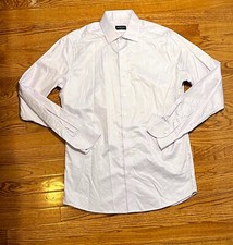 Proper Cloth Shirt Mens Medium Extra Slim Purple Lavender Preppy Button Front