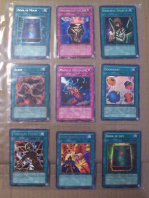 1996 YUGIOH 9 CARD LOT, MAGICAL EXPLOSION CRV-EN055 1ST ED HOLO, FLINT 1ST ED