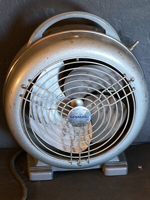 Antique 1930s Kenmore Space Heater Round Steel Industrial