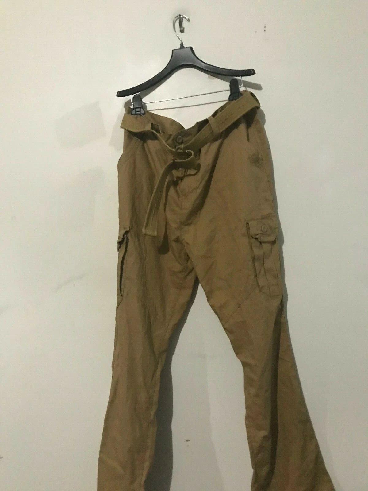 C.N.Blue Size 40/32 Premium Jeans 100% Cotton Men Khaki Cargo Pant