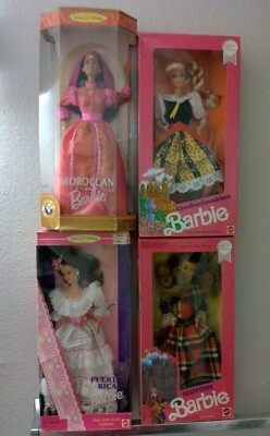 BARBIE DOTW SPECIAL EDITION PUERTO RICO,SCOTISH,MOROCCAN & CZECHOSLOVAKIAN LOT 4