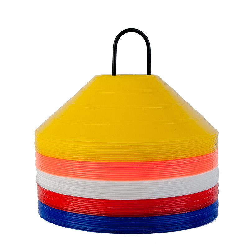 Multi Sports Agility Safety Training Boundry Marking Cones Set Of 50 Assorted