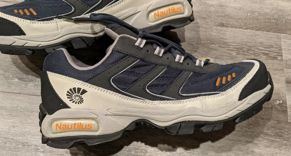 Zapatos deportivos Nautilus de cuero de nailon azul M con puntera de acero para hombre Foto 2 de 4