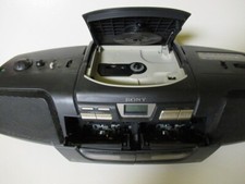 Sony CFD-222 CD Dual Cassette AM/FM Stereo-AC/DC Battery/Cord Boombox-PARTS ONLY