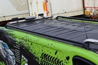 Edelstahl DachträGer FüR VW Transporter T5 Caravelle Lwb 2004 - 2010 Schwarz