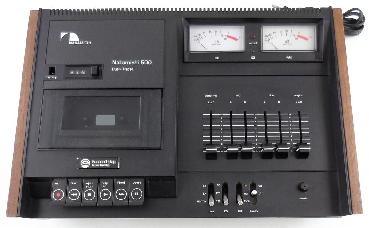 Nakamichi 500 Dual-Tracer Cassette Recorder for Parts or Nakamichi 500 Dual-Tracer Cassette Recorder for Parts or