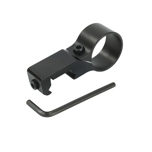 Tactical 45 Degree Offset 1 Light Mount 30/28.5mm w/25.4mm Ring Scope Adapter