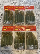 (6) Arkie Salt Impregnated Rattlin Flippin Flipping Tubes 4 Pack + 2 Rattles  