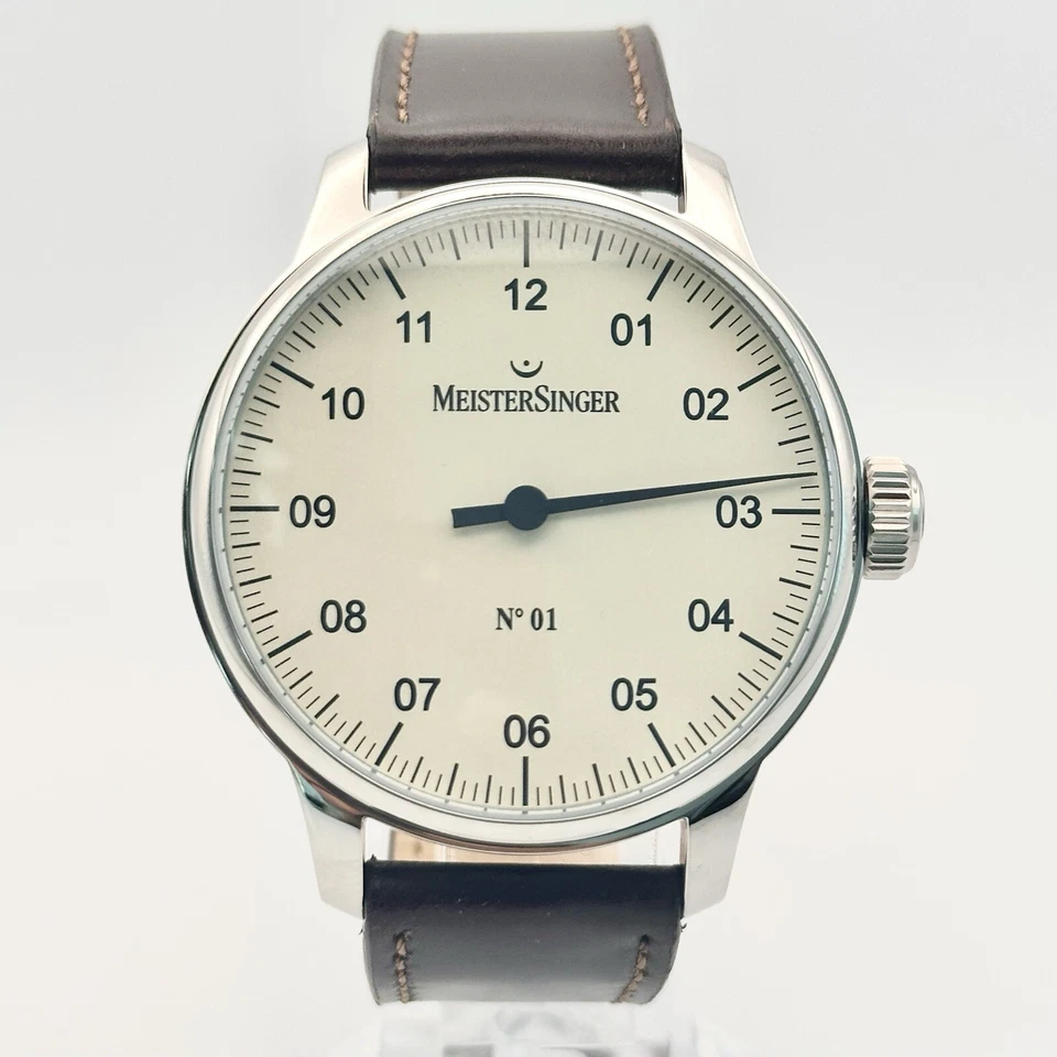 MeisterSinger No. 1 Single Hand 43mm German Ivory Dial - Image 2 of 4
