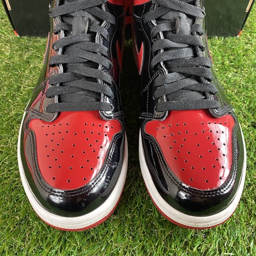 Air Jordan 1 Retro High OG Patent Bred - Size 10 - 555088-063 - PreOwned - Menâs 195243521617 | eBay