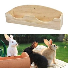Wood Hay Feeder, Food Manger Storage Multi Functional Pet for Small Animals