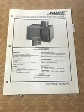 ORIGINAL BOSE- AM3 SPEAKER SYSTEM - SERVICE MANUAL & SCHEMATICS SHEET D1163