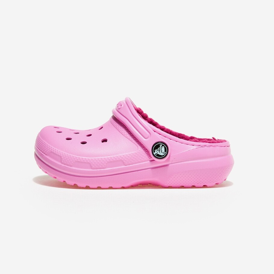 スペースエアー New CROCSKIDS CLASSIC LINED CLOG 207010-6SW CRS207010 TAFFY PINK