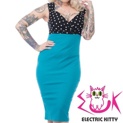 tight polka dot dress