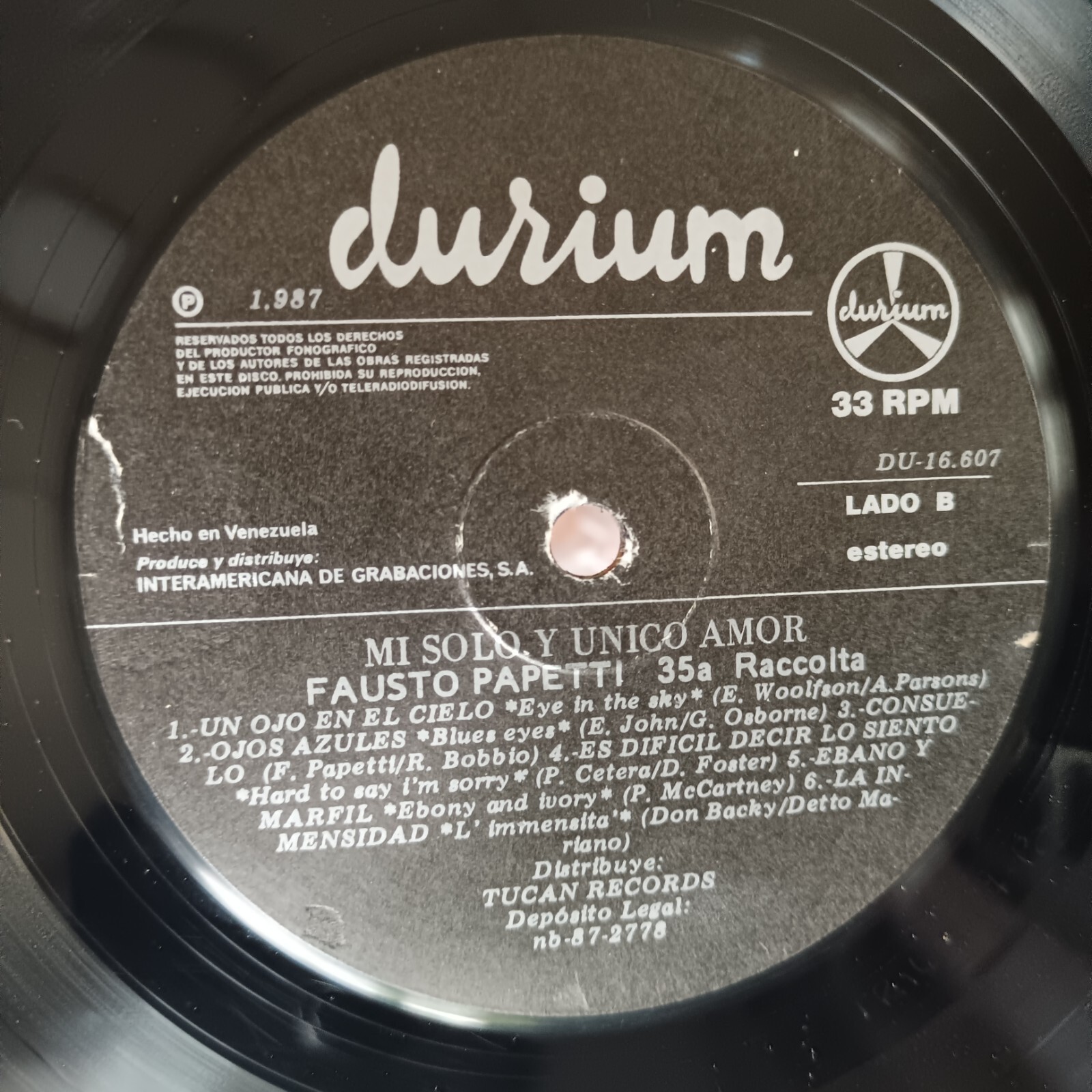 Fausto Papetti – 35a Raccolta My One And Only Love [1987] LP Jazz Rock ...