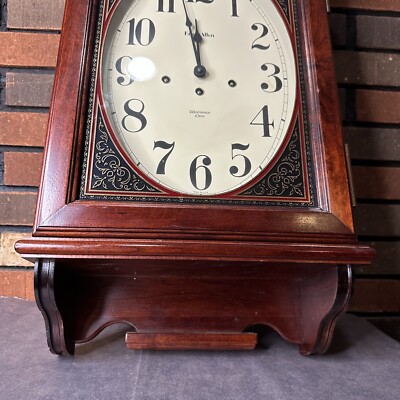 Ethan Allen Solid Wood Westminster Chime Wall Clock Harris