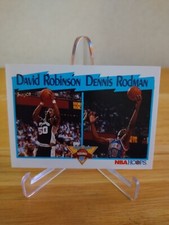 1991-92 NBA Hoops David Robinson Dennis Rodman League Leaders Rebounds #311