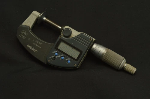 Mitutoyo No. 323-350 0 to 1", Ratchet Stop, Electronic Disc Micrometer