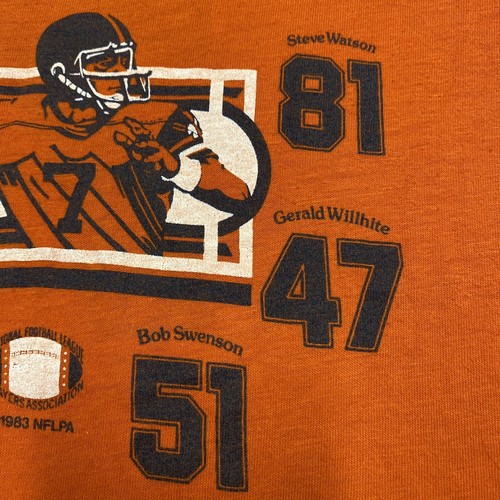 Vintage John Elway TShirt Adult Small Orange NFL 1983 80s Broncos Upchurch - Picture 5 of 11