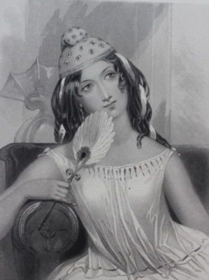 Antiker Stahlstich W. H. Mote nach K. Meadows Cressida Shakespeare 1837