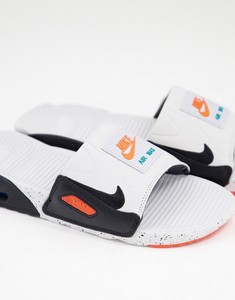 Nike Air Max 90 Slides White Black Turf Orange BQ4635-102 Men's sizes 9-11  | eBay