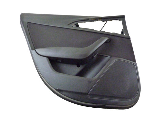 Audi A6 4G 4G0867305A Türverkleidung Türpappe Hinten links Stoff schwarz