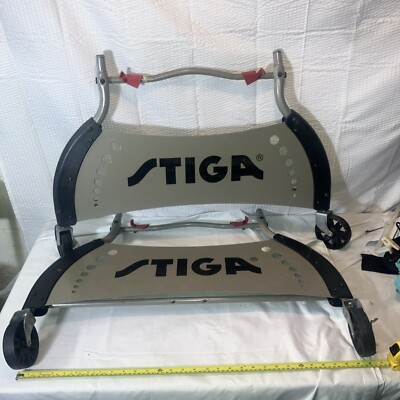 Pair Of Stiga Rollers For Tennis Table - Black And Gray
