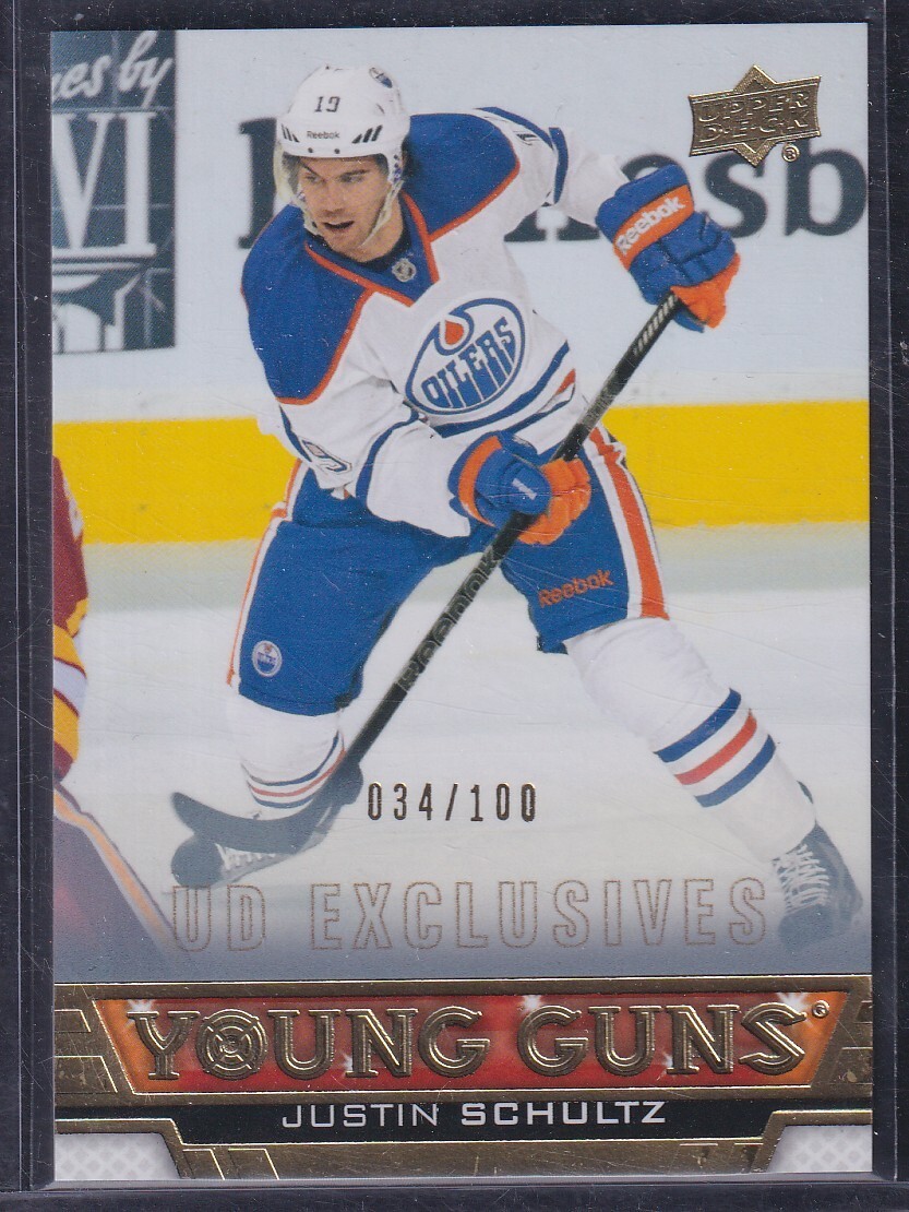 JUSTIN SCHULTZ - 2013 Upper Deck Young Guns EXCLUSIVES #240, /100