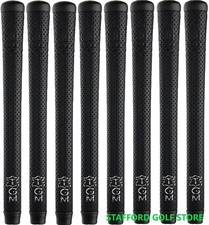 The Grip Master Perforated Leather Golf Grips Standard 60R 45g Black - Set Of 8