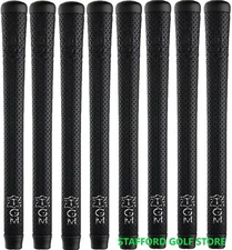 The Grip Master Perforated Leather Golf Grips Standard 60R 45g Black - Set Of 8