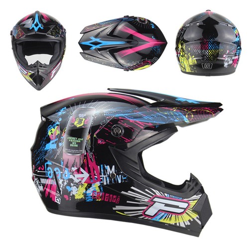 Motorrad Jethelm Rollerhelm Integralhelm Handschuhe Brille Rally Motocross - Bild 12 von 13