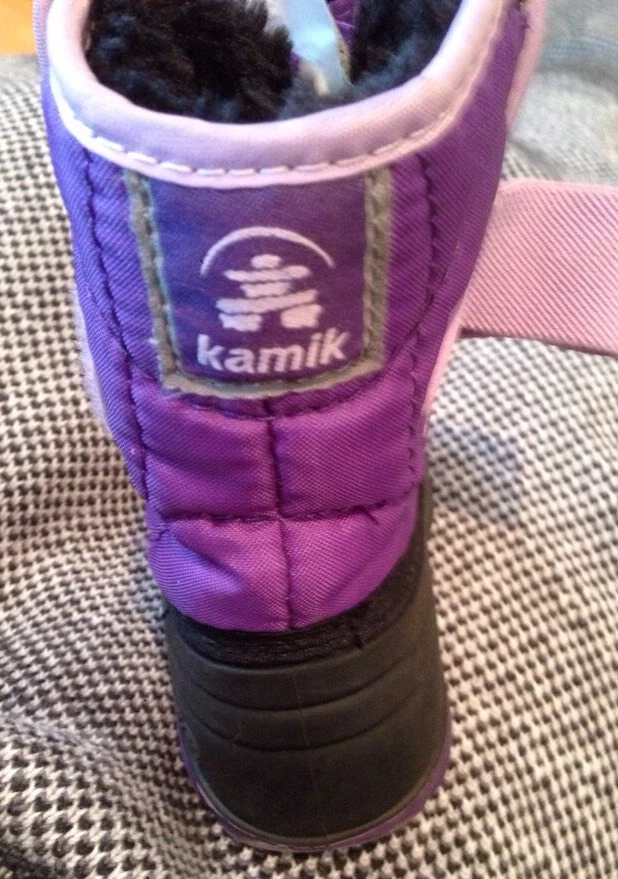 Kid's 5 Purple Kamik Boots - Image 2 of 4
