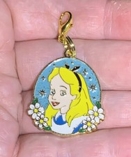 Gold Glittery Alice In Wonderland Zipper Pull...