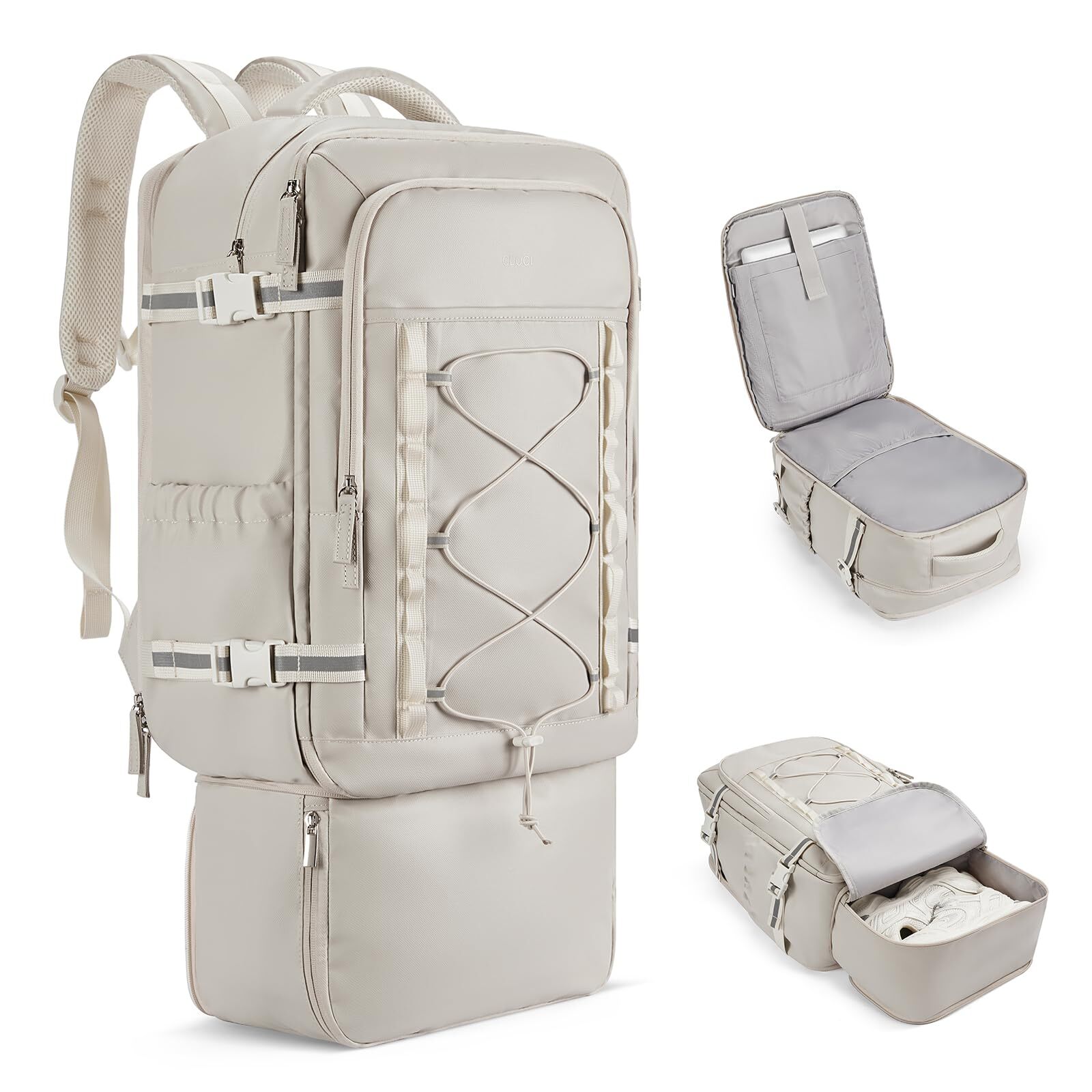 30L Waterproof Travel Backpack Fits 17.3 Inch Laptop with Carry Straps